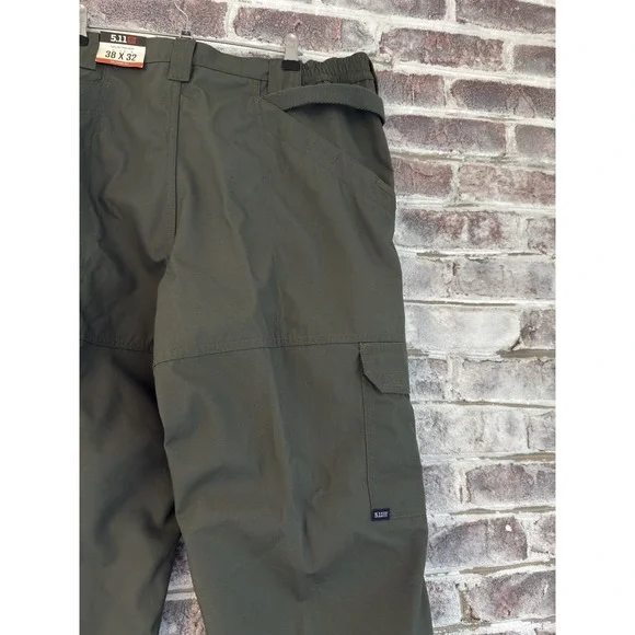 5.11 Tactical Mens Size 38x32 Army Green Canvas Cargo Pants Security Guard NEW - Picture 8 of 9